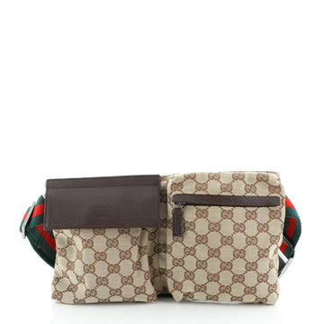Vintage Double Belt Bag GG Canvas