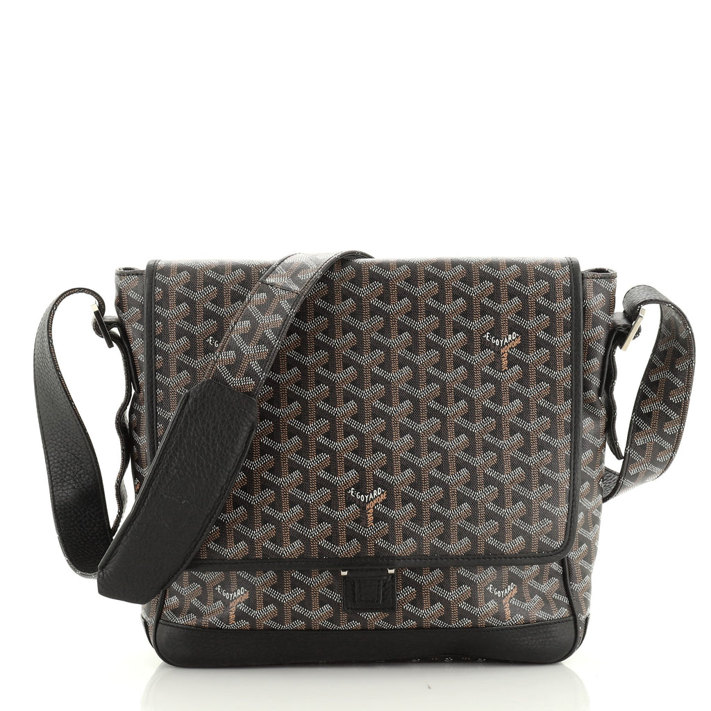 Goyard Black Monogram Canvas Small Urbain Messenger Bag with