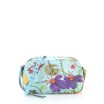 GG Marmont Shoulder Bag Printed Matelasse Leather Small