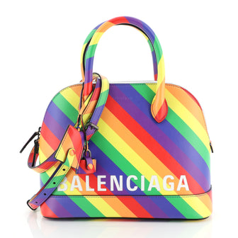 Logo Ville Bag Printed Leather Small