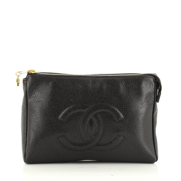 Vintage Timeless Toiletry Pouch Caviar