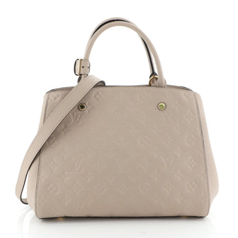 Montaigne Handbag Monogram Empreinte Leather MM
