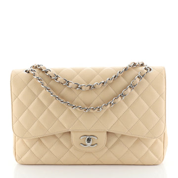 Classic Double Flap Bag Quilted Caviar Jumbo
