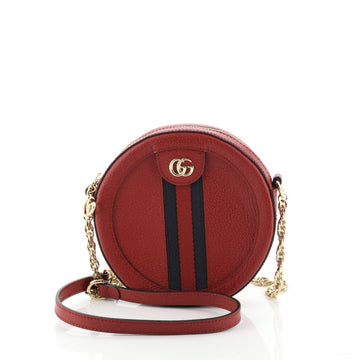 Ophidia Round Shoulder Bag Leather Mini