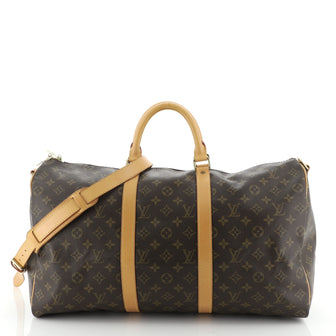 Keepall Bandouliere Bag Monogram Canvas 50