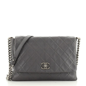 Couture Messenger Bag Quilted Calfskin Medium