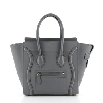 Luggage Bag Grainy Leather Micro