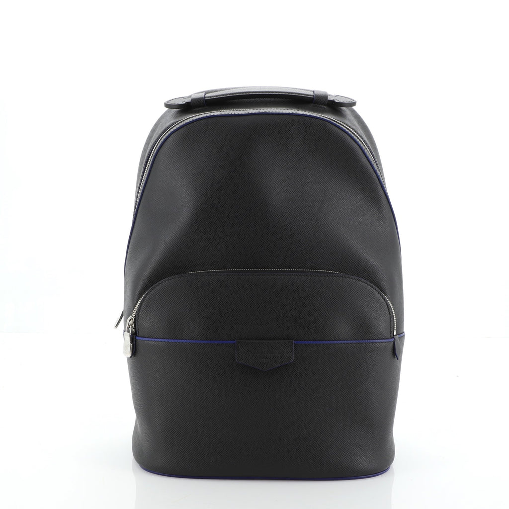 Louis Vuitton Anton Backpack Taiga Leather Black 5056399