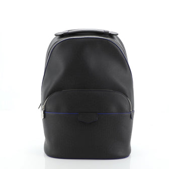 Louis Vuitton Anton Backpack Taiga Leather Black 775046