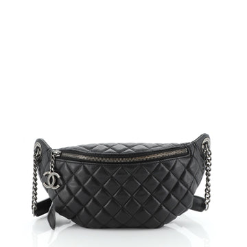 Banane Waist Bag Quilted Leather