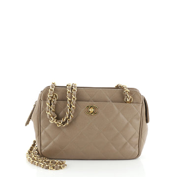 Vintage Front Pocket Camera Bag Quilted Caviar Small