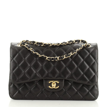 Chanel Classic Double Flap Bag Quilted Lambskin Jumbo