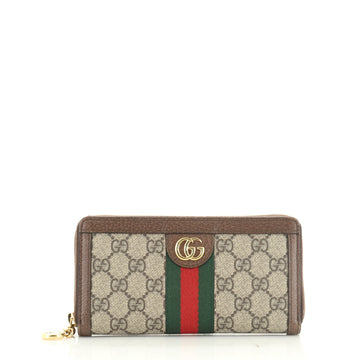 Ophidia Zip Around Wallet GG Coated Canvas