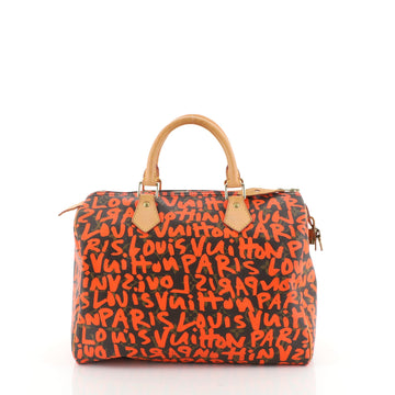 Speedy Handbag Limited Edition Monogram Graffiti 30