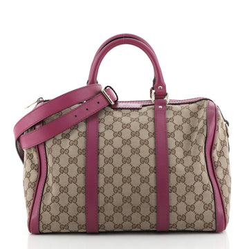 Gucci Convertible Joy Boston Bag GG Canvas Medium
