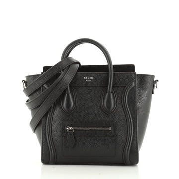 Celine Luggage Bag Grainy Leather Nano