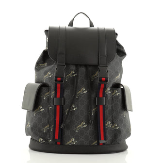 Gucci Techpack Backpack Printed GG Coated Canvas 