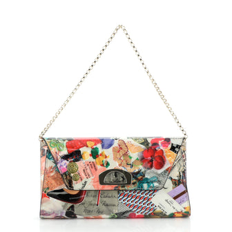 Christian Louboutin Vero Dodat Clutch Printed Patent 