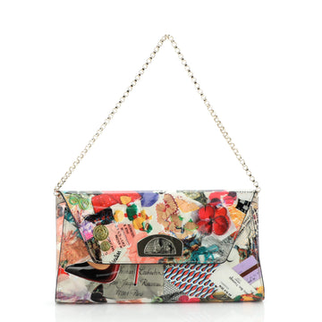 Christian Louboutin Vero Dodat Clutch Printed Patent 