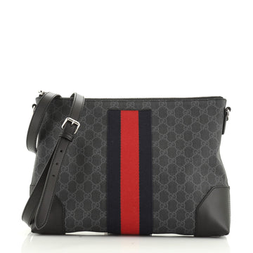 Gucci Web Messenger Bag GG Coated Canvas Large