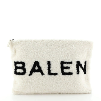 Logo Pouch Shearling