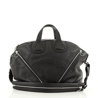 Givenchy Nightingale Satchel Zipper Embellished Leather Large