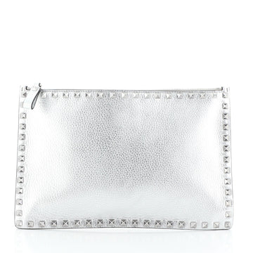 Valentino Rockstud Pouch Leather Large