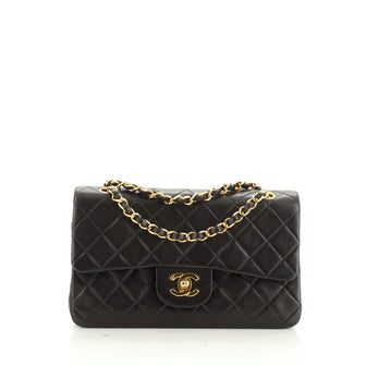 Vintage Classic Double Flap Bag Quilted Lambskin Small