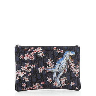 Christian Dior Sorayama Pouch Printed Oblique Nylon 