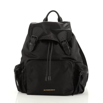 Burberry Rucksack Backpack Nylon with Leather Medium