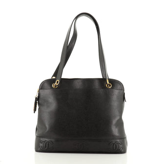 Chanel Vintage CC Chain Tote Caviar Medium