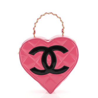 Chanel Vintage heart shape clutch