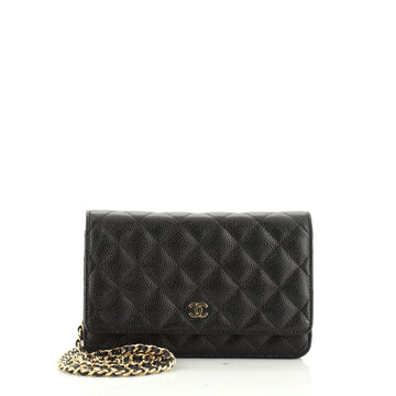 Wallet on Chain Quilted Caviar