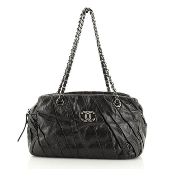 Chanel Twisted Bowling Bag Glazed Calfskin 