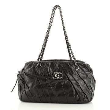 Chanel Twisted Bowling Bag Glazed Calfskin 