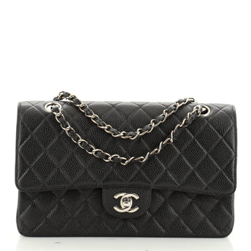 Vintage Classic Double Flap Bag Quilted Caviar Medium