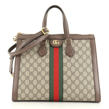 Gucci Ophidia Top Handle Bag GG Coated Canvas Medium