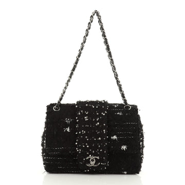 Elementary Chic Flap Bag Quilted Tweed Small