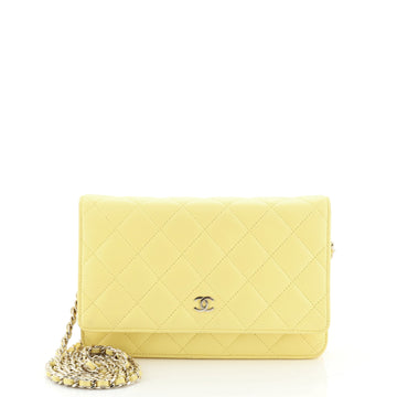 Wallet on Chain Quilted Lambskin