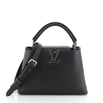 Capucines Handbag Studded Leather PM