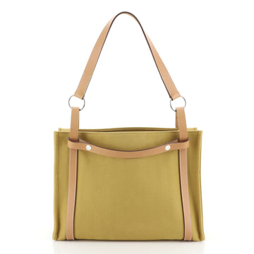Hermes Cabalicol Tote Toile with Leather PM