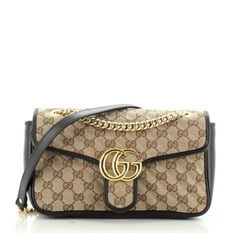 GG Marmont Flap Bag Diagonal Matelasse GG Canvas Small