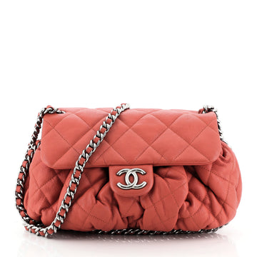 Chain Around Flap Bag Quilted Leather Medium