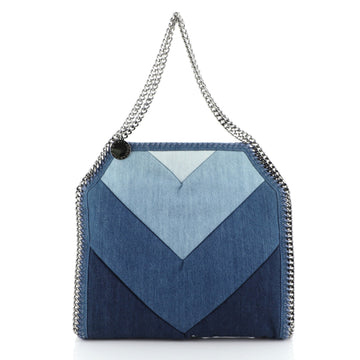 Falabella Tote Chevron Denim Small