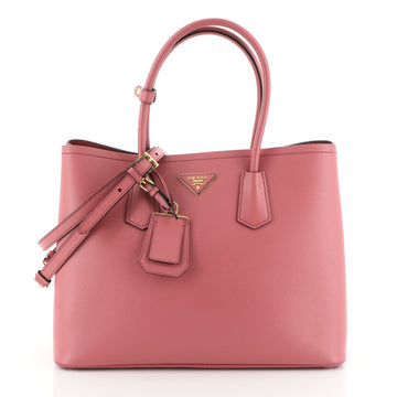 Cuir Double Tote Saffiano Leather Medium