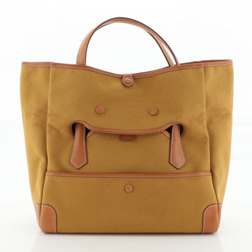Hermes Passe-Passe Bag Toile and Leather 35