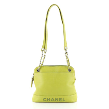 Vintage Logo Chain Tote Caviar Medium