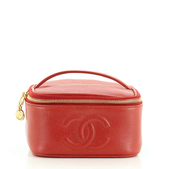 Vintage Timeless Cosmetic Case Caviar Small