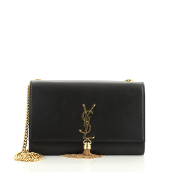 Classic Monogram Tassel Crossbody Bag Leather Medium