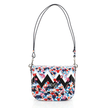 Greta Shoulder Bag Printed Saffiano Leather Small